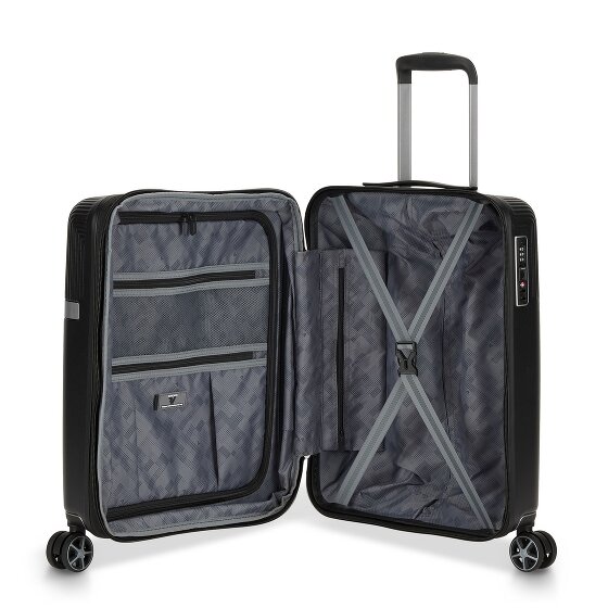 Roncato Airglam 2.0 4 roues Valise cabine 55 cm avec soufflet d'extension