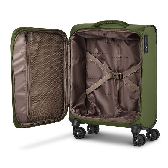 Stratic taska 4 roues Valise cabine S 55 cm avec soufflet d'extension