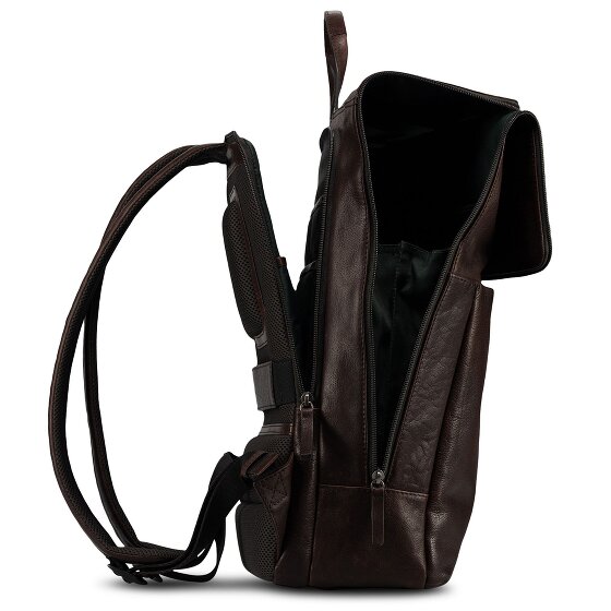 Jost Glasgow Daypack Protection RFID Cuir véritable 42 cm Compartiment ordinateur