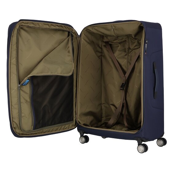 Piquadro Brief 4 roulettes Trolley 78 cm avec soufflet d'extension