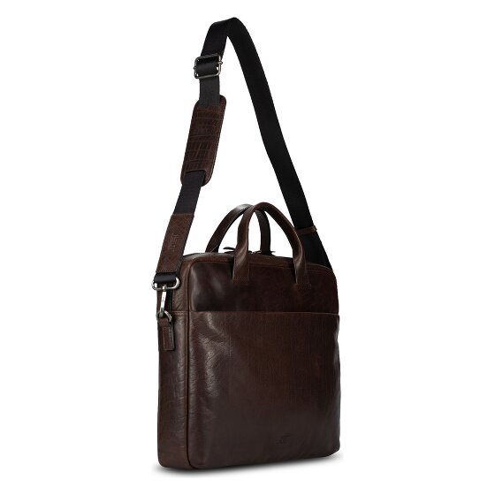 Jost Glasgow Attaché-case Cuir véritable 37 cm Compartiment ordinateur
