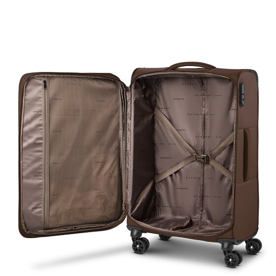 Stratic taska 4 roues Valise cabine M 65 cm avec soufflet d'extension