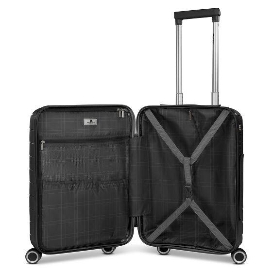 Franky London 4 roulettes Trolley de cabine S 55 cm avec soufflet d'extension