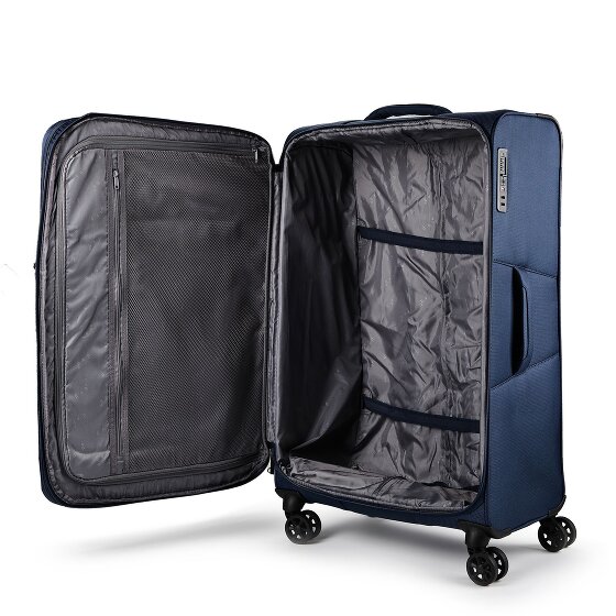 d&n Travel Line 9804 4 roues Valise cabine L 78 cm avec soufflet d'extension