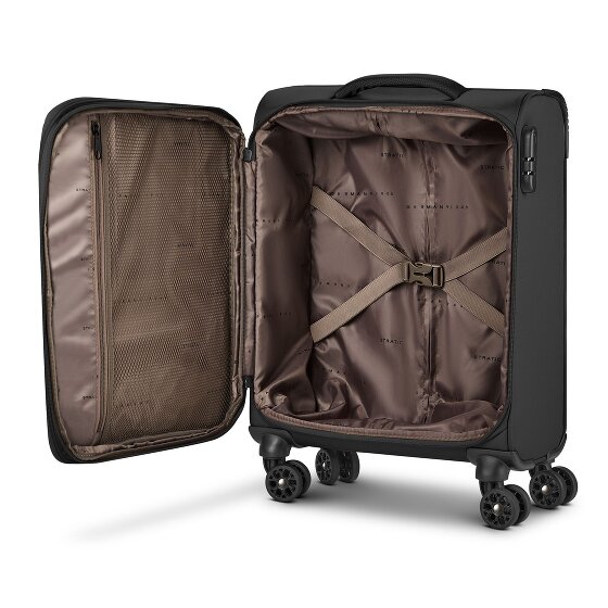 Stratic taska 4 roues Valise cabine S 55 cm avec soufflet d'extension