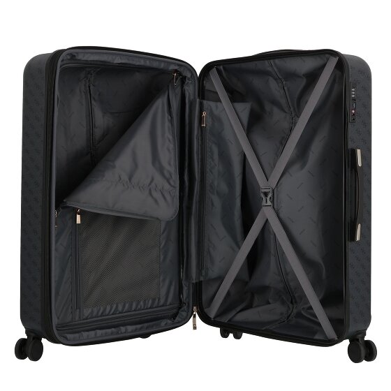 Guess Jesco 4 roulettes Trolley 77 cm avec soufflet d'extension