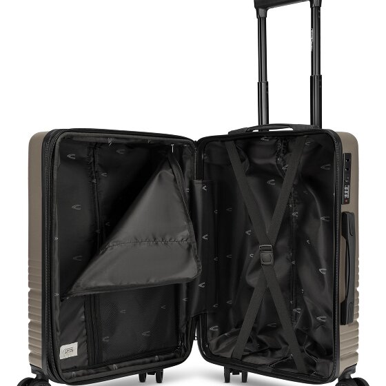 camel active Hanoi 4 roulettes Trolley de cabine S 55 cm avec soufflet d'extension