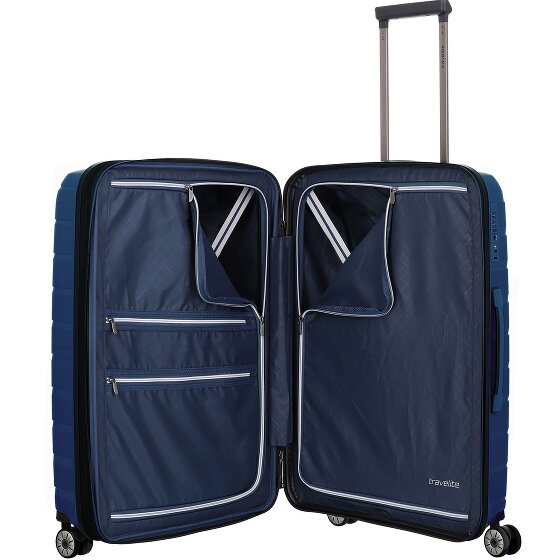 Travelite Air Base 4 roues Valise cabine 67 cm avec soufflet d'extension