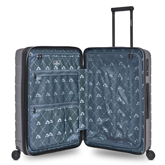 Bergpfeil Travel 4-roll Trolley M 66 cm avec soufflet d'extension