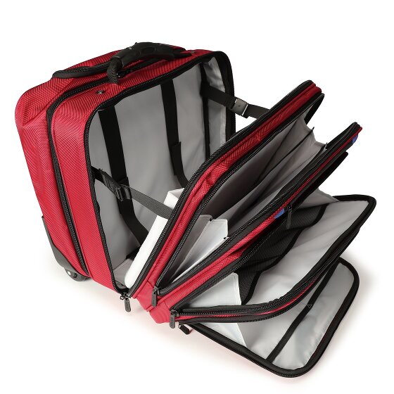 Dermata 2 roues Valise business 38 cm Compartiment ordinateur