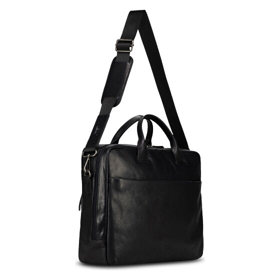 Jost Glasgow Attaché-case Cuir véritable 40 cm Compartiment ordinateur