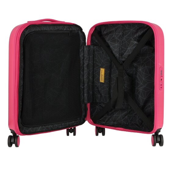 Mandarina Duck Logoduck + Metal 4 roues Valise cabine S 55 cm avec soufflet d'extension