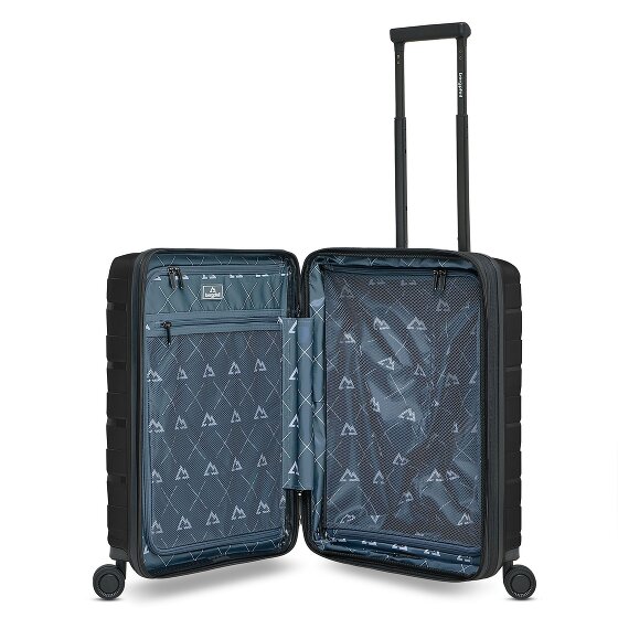 Bergpfeil Travel 4 roulettes Trolley de cabine 55 cm Compartiment pour ordinateur portable avec soufflet d'extension