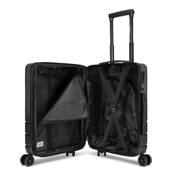 camel active Hanoi 4 roulettes Trolley de cabine S 55 cm avec soufflet d'extension