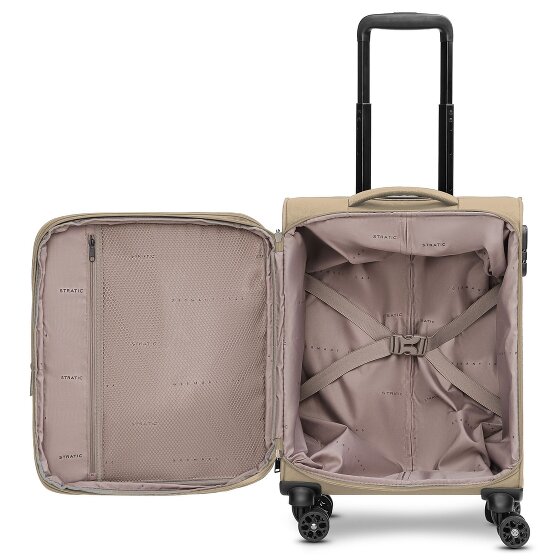 Stratic taska 4-roues trolley cabine S 55 cm avec soufflet d'extension