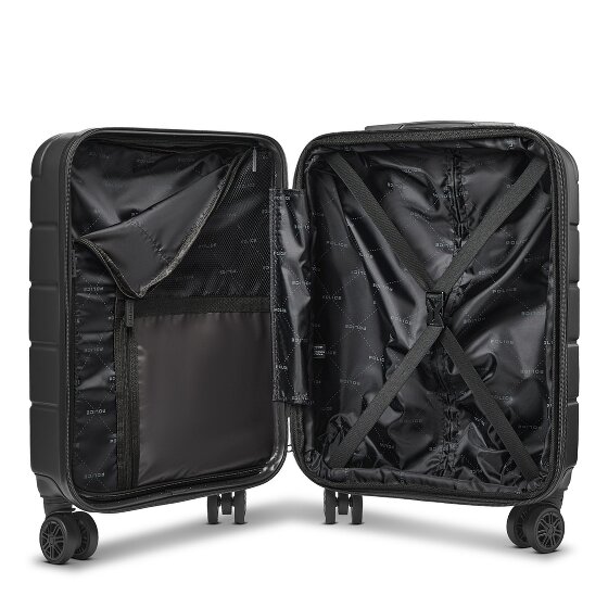 Police Dublin 4 roues Valise cabine S 54 cm Compartiment ordinateur avec soufflet d'extension