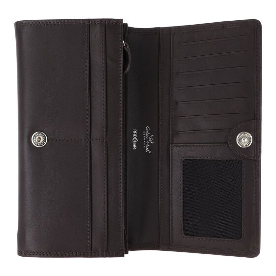 Golden Head Polo Porte-monnaie Protection RFID Cuir véritable 19 cm