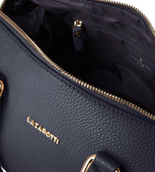 Lazarotti Sac bowling en cuir de Bologne, sac à main, sac à bandoulière, Cuir, 26 cm