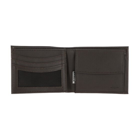 oxmox Leather Porte-monnaie Protection RFID Cuir véritable 10 cm