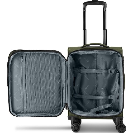 bugatti Valencia Soft 4 roues Valise cabine S 55 cm avec soufflet d'extension