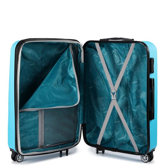Benzi 5493 4 roulettes Set de valises 3 pièces avec soufflet d'extension