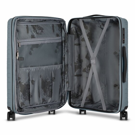 Franky Dallas 3.0 Set de valises à 4 roulettes 3 pièces avec soufflet d'extension