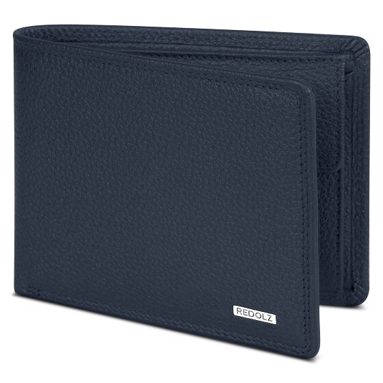 Redolz Leather Essentials QF Porte-monnaie RFID en cuir 12 cm dépliable