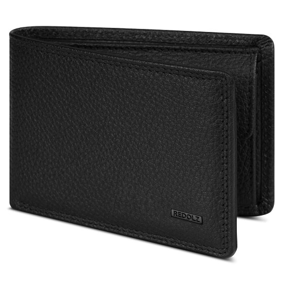 Redolz Leather Essentials QF petit porte-monnaie en cuir RFID 10,5 cm