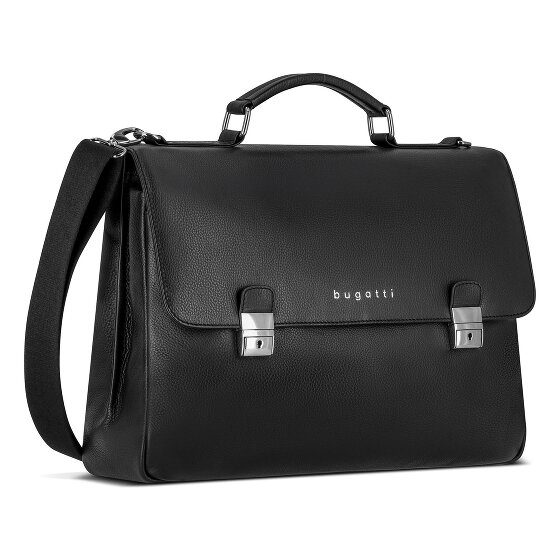 bugatti Valencia Attaché-case Cuir véritable 37 cm Compartiment ordinateur