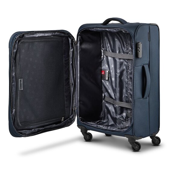Wenger Beaumont 4 roulettes Trolley M 67 cm avec soufflet d'extension