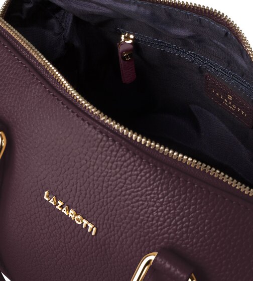 Lazarotti Bologna Leather Bowling-Bag Sac à main en cuir 26 cm