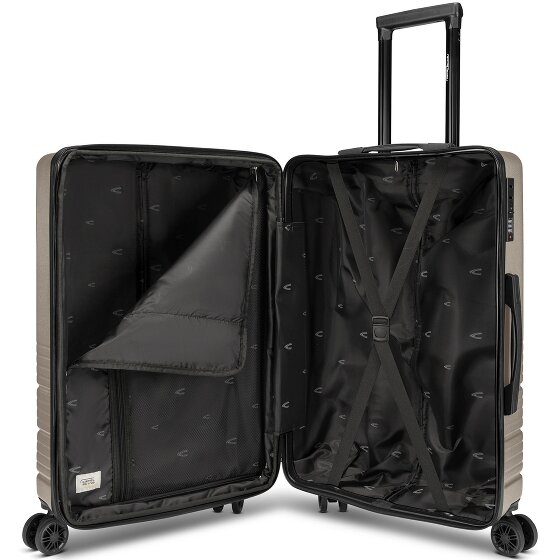camel active Hanoi 4 roulettes Trolley M 65 cm avec soufflet d'extension