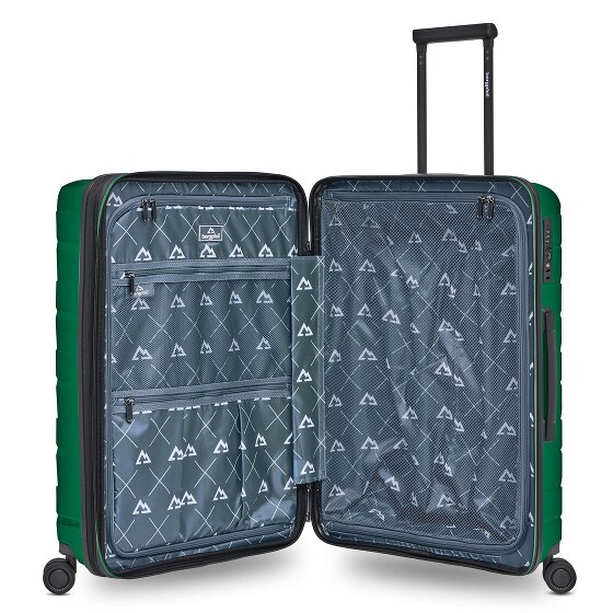 Bergpfeil Travel 4-roll Trolley M 66 cm avec soufflet d'extension