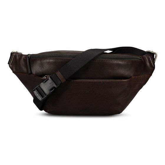 Jost Glasgow Sac banane Protection RFID Cuir véritable 36 cm