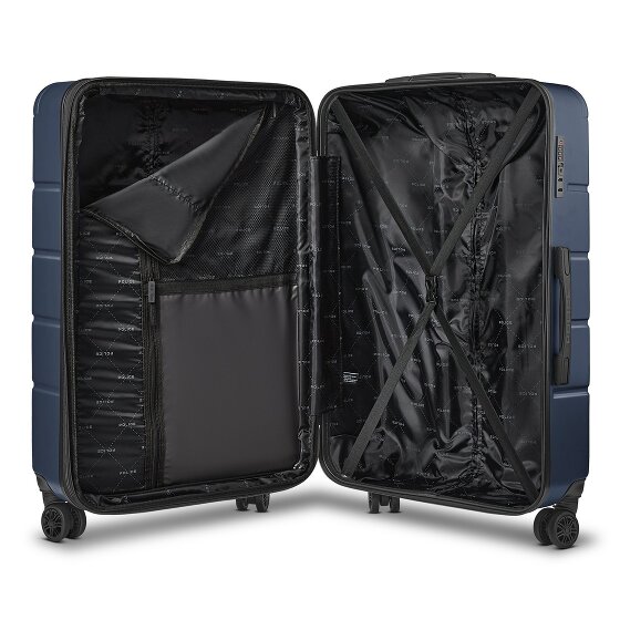 Police Dublin 4 roues Valise cabine L 75 cm avec soufflet d'extension