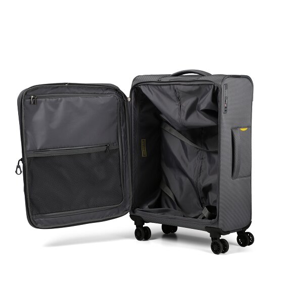 Mandarina Duck Zephyr 4 roulettes Trolley M 67 cm avec soufflet d'extension