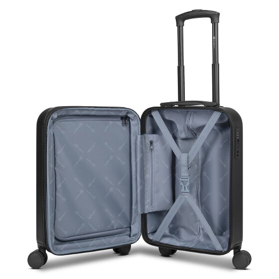 bugatti Valencia 2.0 4 roues Valise cabine S 54 cm '"avec soufflet d''extension"'