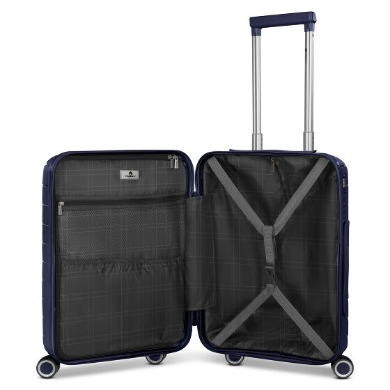 Franky London 4 roulettes Trolley de cabine S 55 cm avec soufflet d'extension