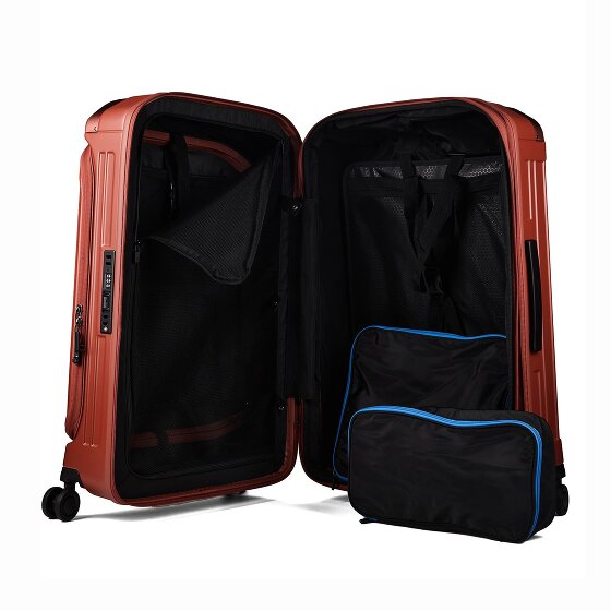 Piquadro PQ-Light 4 roues Valise cabine M 69 cm avec soufflet d'extension
