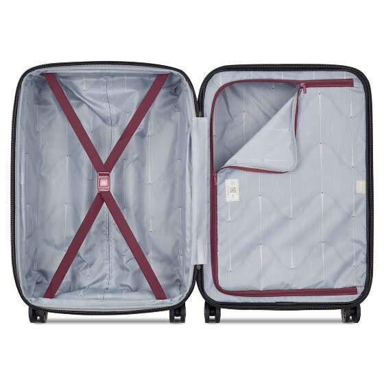 Delsey Paris Meteor 4 roues Valise cabine 68 cm '"avec soufflet d''extension"'
