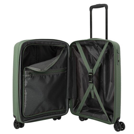 Travelite Air Stripe 4 roues Valise cabine S 55 cm avec soufflet d'extension