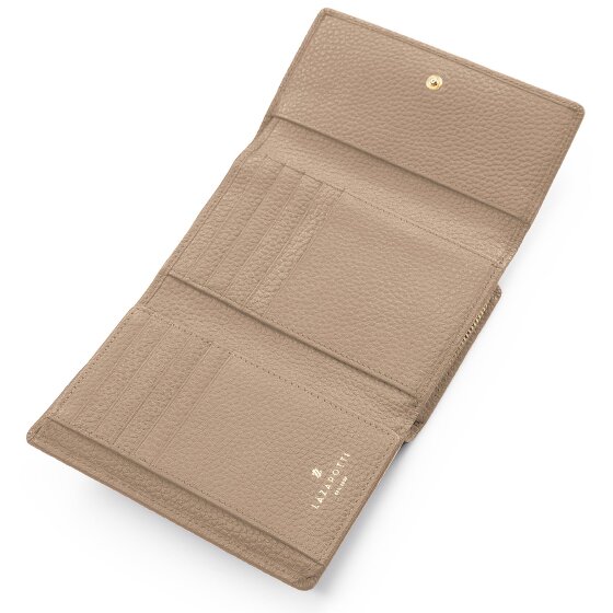 Lazarotti Porte-monnaie « Bologna » en cuir XL avec compartiment à fermeture éclair sur tout le pourtour, Cuir, 14 cm