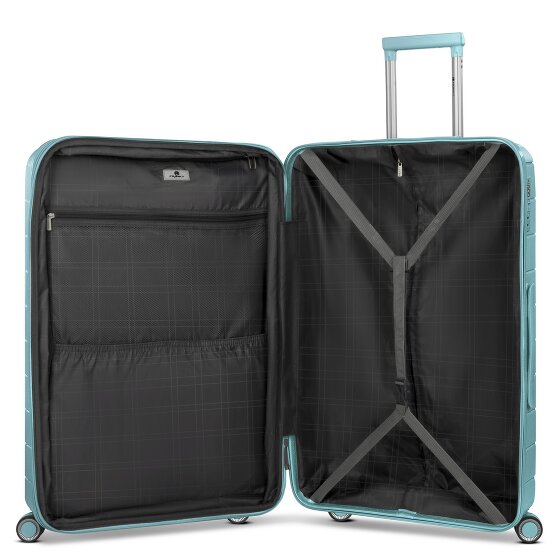 Franky London 4 roues Valise cabine L 74 cm avec soufflet d'extension