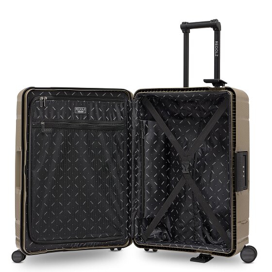 Redolz Essentials 15 trolley à 4 roulettes 65 cm avec fermeture à trois points
