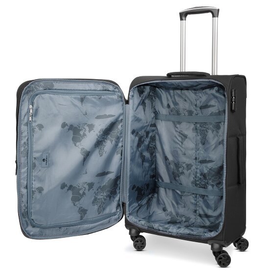 Franky Melbourne 3.0 Set de valises à 4 roulettes 3pcs avec soufflet extensible