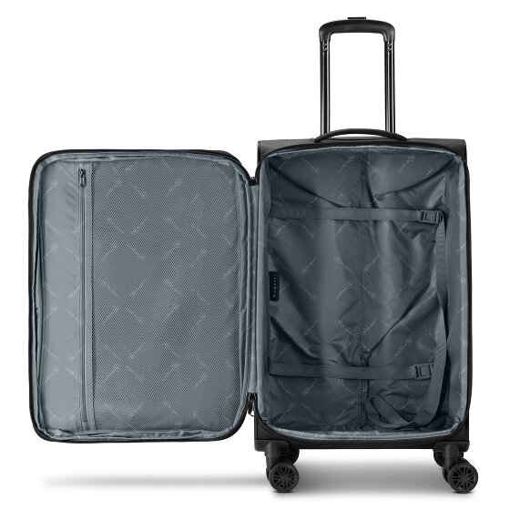 bugatti Valencia Soft 4 roulettes Trolley M 65 cm avec soufflet d'extension