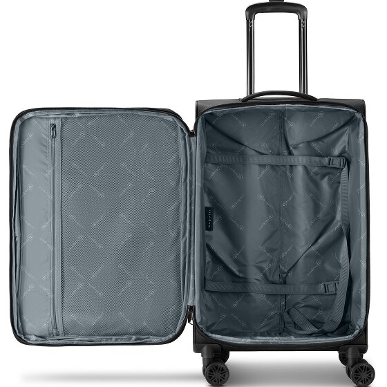 bugatti Valencia Soft 4 roulettes Trolley M 65 cm avec soufflet d'extension