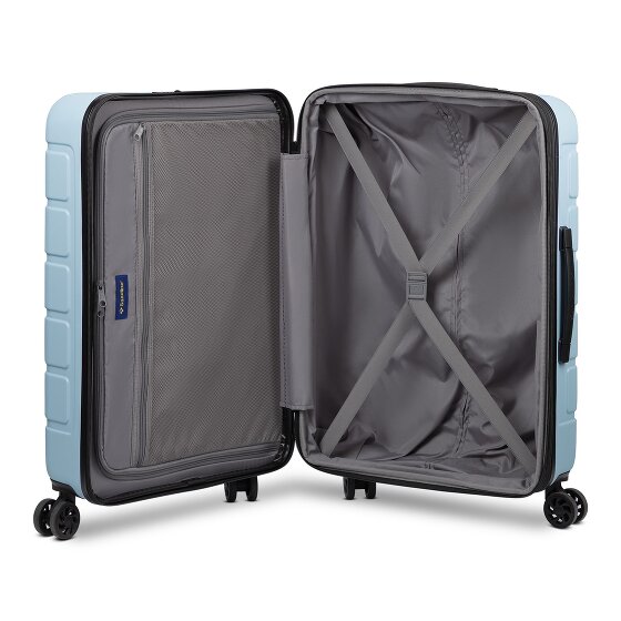 Saxoline Miami 4 roulettes Trolley M 65 cm avec soufflet d'extension