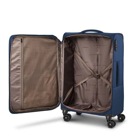Stratic taska 4 roues Valise cabine M 65 cm avec soufflet d'extension