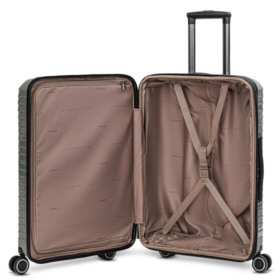 Stratic Shine 4 roues trolley 65 cm avec soufflet extensible